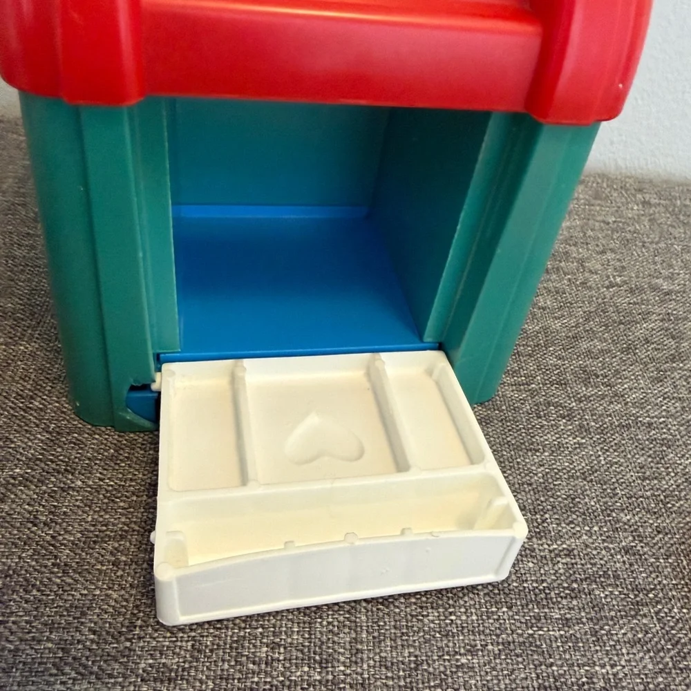 Fisher-Price Vintage 1989 Sort ‘n Stack Mailbox MISSING 1 LETTER MINOR DAMAGE